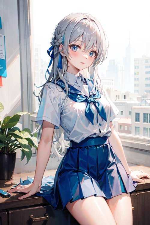 动漫美图杂赏:超短裙、运动系 AI小姐姐肆意展现傲人好身材