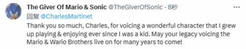 查尔斯不再担任马里奥配音 粉丝:一个时代的终结