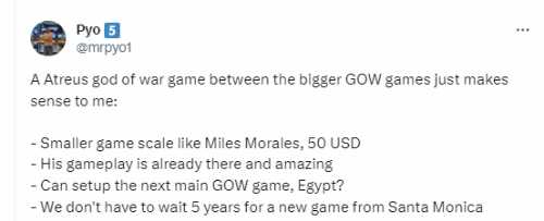 博主建议以阿特柔斯做战神半续作:价格更低篇幅更小