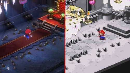 《超级马里奥RPG》和原作画面对比:角色场景3D化