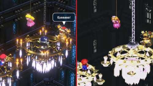 《超级马里奥RPG》和原作画面对比:角色场景3D化