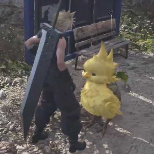 《最终幻想7:重生》可以摸陆行鸟!小陆行鸟超可爱